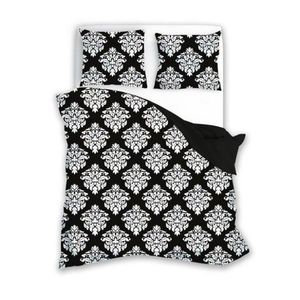 Bavlnené obliečky GLAMOUR 007 160x200 cm čierne/biele vyobraziť