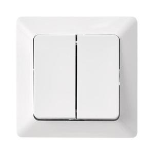 Spínač domový dvojitý striedavý 250V/10A A6100.3 vyobraziť