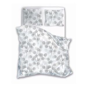 Bavlnené obliečky MIST 160x200 cm šedo-biele vyobraziť