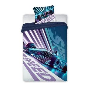 Bavlněné povlečení BOLID 030 160x200 cm + 70x80 cm fialovo-modré vyobraziť