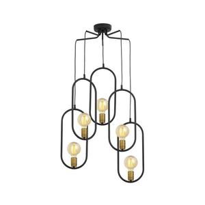 Jupiter 1819 - PI5 E27 - Luster na lanku PONTI 5xE14/40W/230V čierna 1819 vyobraziť