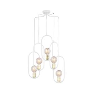 Jupiter 1823 - PI5 E27 - Luster na lanku PONTI 5xE14/40W/230V biela 1823 vyobraziť