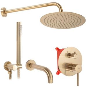 REA REA - Sprchový set s batériou 150mm Lungo kartáčované zlato + BOX REA-P6609 vyobraziť