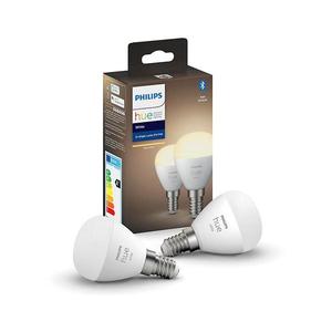SADA 2x LED Stmievateľná žiarovka Philips Hue WHITE P45 E14/5, 5W/230V 2700K 871951426690200 vyobraziť