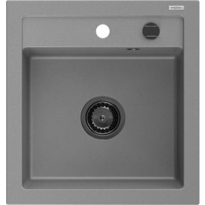 MEXEN/S MEXEN/S - Vito Vito granitový drez 1-miska 520x490 mm, sivá, + čierny sifón 6503521000-71-B vyobraziť