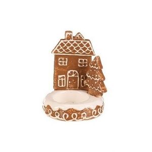 Keramický svietnik Domček perník na čaj. sviečku vyobraziť