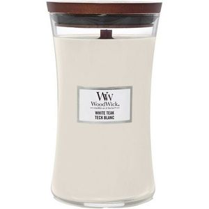 WoodWick Vonná sviečka váza veľká White Teak, 609 g vyobraziť