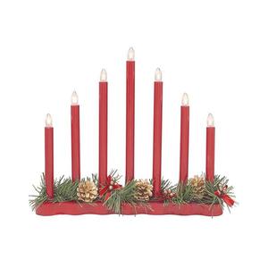 Markslöjd 704018 - Vianočný svietnik HOL 7xE10/0, 06W/230V červená 704018 vyobraziť