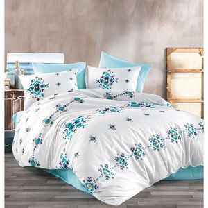 BedTex Bavlnené obliečky Hippi tyrkysová, 220 x 200 cm, 2 ks 70 x 90 cm, 220 x 200 cm, 2 ks 70 x 90 cm vyobraziť