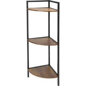 Rohová kovová skrinka 3 MDF police, 23, 5 x 23, 5 x 76 cm vyobraziť