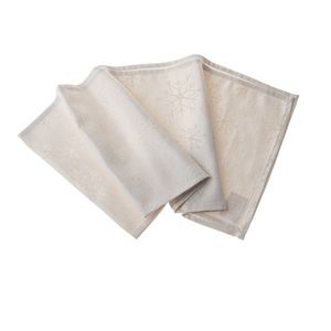 Vianočný Behúň vodeodolný Vločky zlatá, 33 x 140 cm vyobraziť