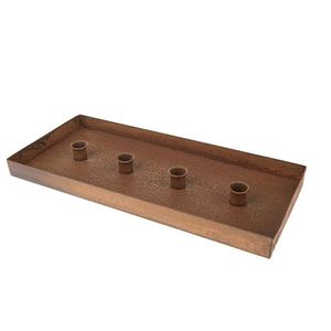 Kovový stojan na sviečky Rustik, 41 x 18 x 3 cm, 41 cm vyobraziť