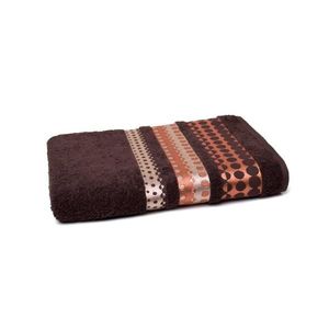 Bavlnený uterák Silver 70x140 cm hnedý vyobraziť