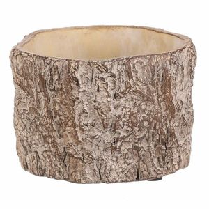 Kvetináč imitácia drevenej kôry, 16 x 16 x 10 cm, betón, 16 cm vyobraziť