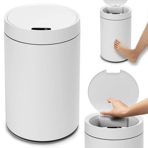 Bezdotykový odpadkový koš JUNK bílý vyobraziť