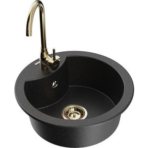 MEXEN/S MEXEN/S - Diego granitový drez vrátane batérie Telma, čierna/strieborná 6512-73-670200-50 vyobraziť