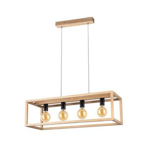 61590474 - Luster na lanku KAGO 4xE27/60W/230V matný dub 61590474 vyobraziť