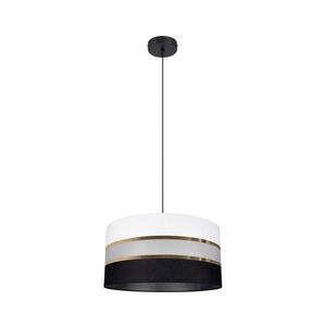 Luster na lanku CORAL 1xE27/60W/230V čiernobiela 0448 vyobraziť