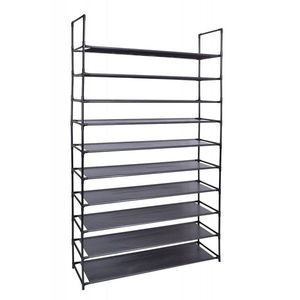 Botník na 50 párov topánok Melisa - čierna vyobraziť