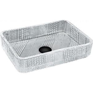 MEXEN - Aura sklenené umývadlo na dosku 46x33, transparent 24024600 vyobraziť