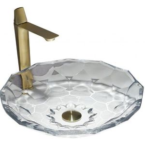 MEXEN - Inga sklenené umývadlo na dosku 44 x 44, transparent 24074400 vyobraziť