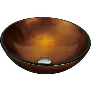 MEXEN - Mira sklenené umývadlo 42, zlaté 24124250 vyobraziť