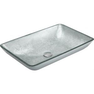 MEXEN - Megan sklenené umývadlo 56x36, strieborná 24135611 vyobraziť