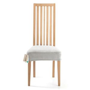 Restilo Napínací poťah na sedák na stoličku Sento strieborná, 40 x 40 + 5 cm vyobraziť