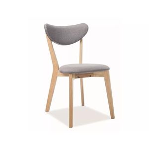 Čalouněná jídelní židle Brando dub/šedá vyobraziť