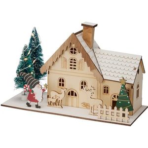 Vianočná LED dekorácia Zimný domček, 20x10x12, 5 cm, dekor 1 vyobraziť