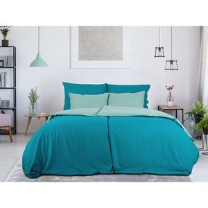 B.E.S. Petrovice Bavlnené obliečky Double face tyrkys/olivová vyobraziť