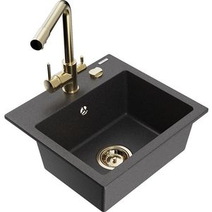 MEXEN/S MEXEN/S - Milo granitový drez vrátane batérie Duero, čierna kropenatá 6505-76-671600-50 vyobraziť