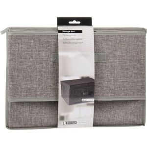 Skladací úložný box s odklopným vekom 39 x 29 x 19 cm, S vyobraziť