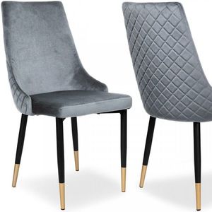 Čalúnená jedálenská stolička VERMONT grafitová vyobraziť