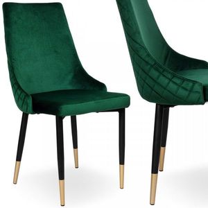 Čalúnená jedálenská stolička VERMONT zelená vyobraziť