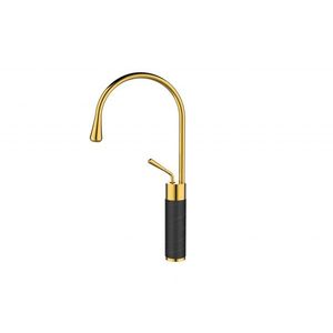 INVENA - Vysoká umývadlová batéria GABRO, čierna-zlatá BU-33-W17-V vyobraziť