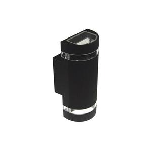 Vonkajšie nástenné svietidlo KORTEK 2xGU10/30W/230V IP44 čierna SKU012802 vyobraziť