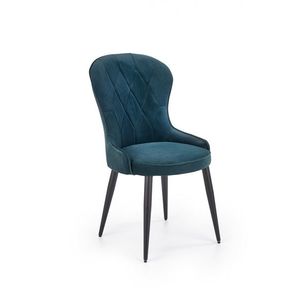 Čalúnené jedálenské kreslo Irrina zelené vyobraziť