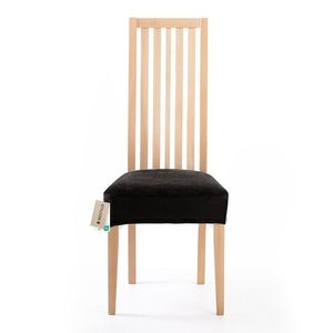 Restilo Napínací poťah na sedák na stoličku Sento čierna, 40 x 40 + 5 cm vyobraziť