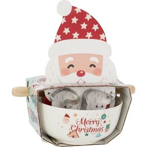 Vianočná súprava na pečenie Santa – miska, valček, vykrajovadlá vyobraziť