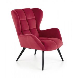 Čalúnené kreslo Tyrria bordová vyobraziť