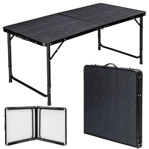 Campingový rozkládací stůl TRIP II 120x60 cm černý vyobraziť