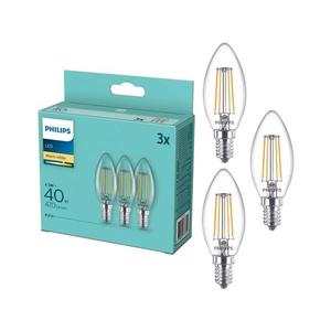 SADA 3x LED Žiarovka Philips B35 E14/4, 3W/230V 2700K 8718699777791 vyobraziť