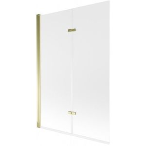 MEXEN - Castor vaňová zástena 2-krídlo 120x150, dekor, zlato 892-120-002-50-30 vyobraziť