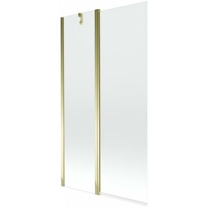 MEXEN - Flip vaňová zástena 1-krídlo 100x150, transparent, zlato 894-100-101-50-00 vyobraziť