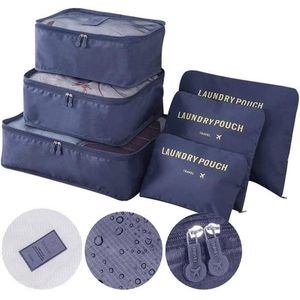 Cestovatelský set 6 ks organizérů GAVIN modrý vyobraziť