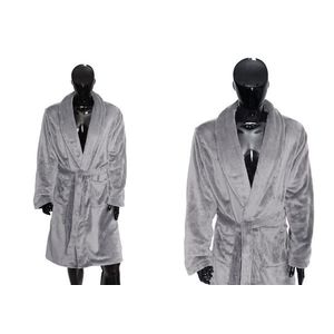 Dámsky fleecový župan COMFORT QUEEN veľ. M svetlo šedý vyobraziť