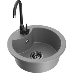 MEXEN/S MEXEN/S - Diego granitový drez vrátane batérie Telma, šedá 6512-71-670200-70-B vyobraziť