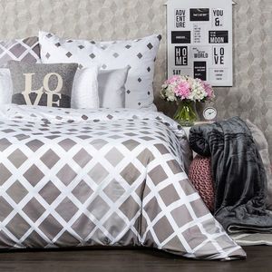 4Home Obliečky Geometric sivá micro, 140 x 200 cm, 70 x 90 cm vyobraziť