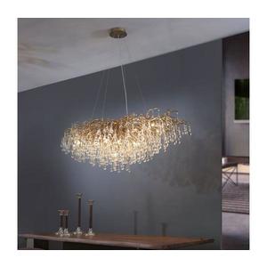 Paul Neuhaus 2031-11 - Luster na lanku ICICLE 15xG9/40W/230V 75x150 cm mosadz 2031-11 vyobraziť